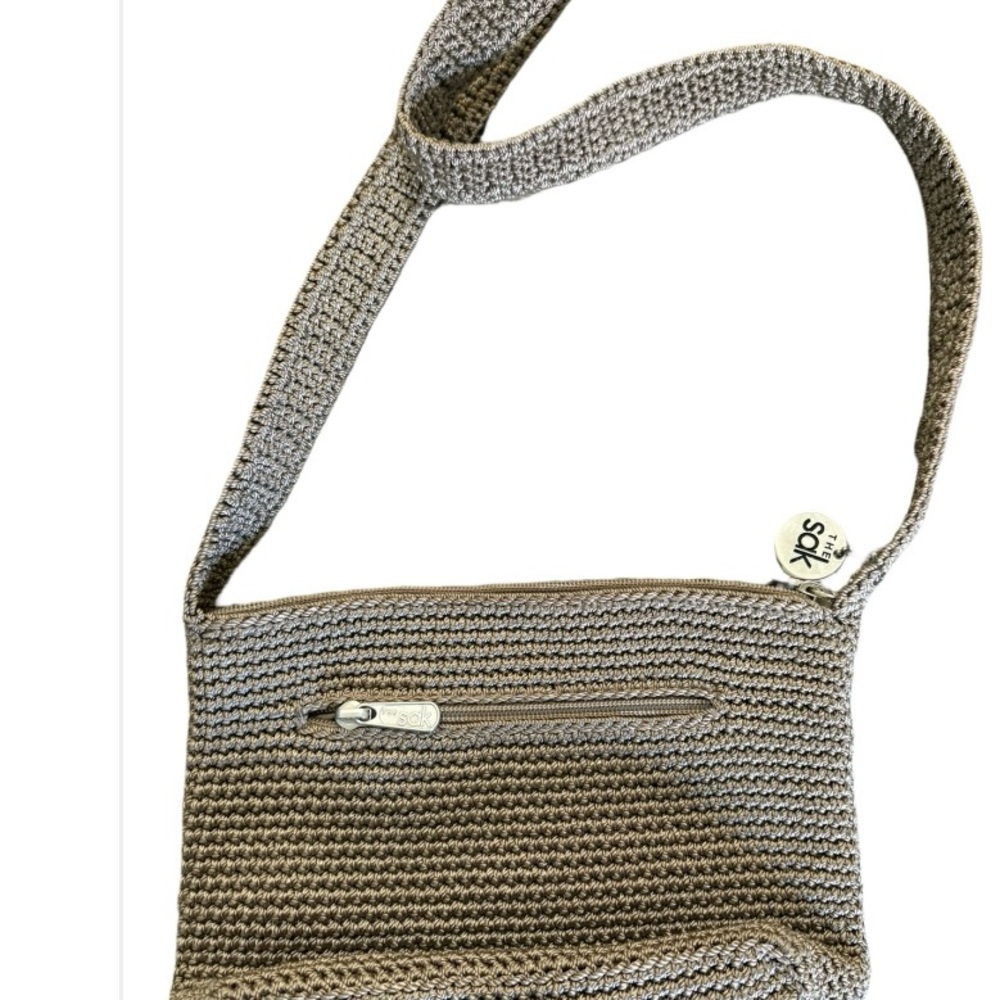 The Sak Brown Crochet Shoulder Bag - Picture 2 of 4